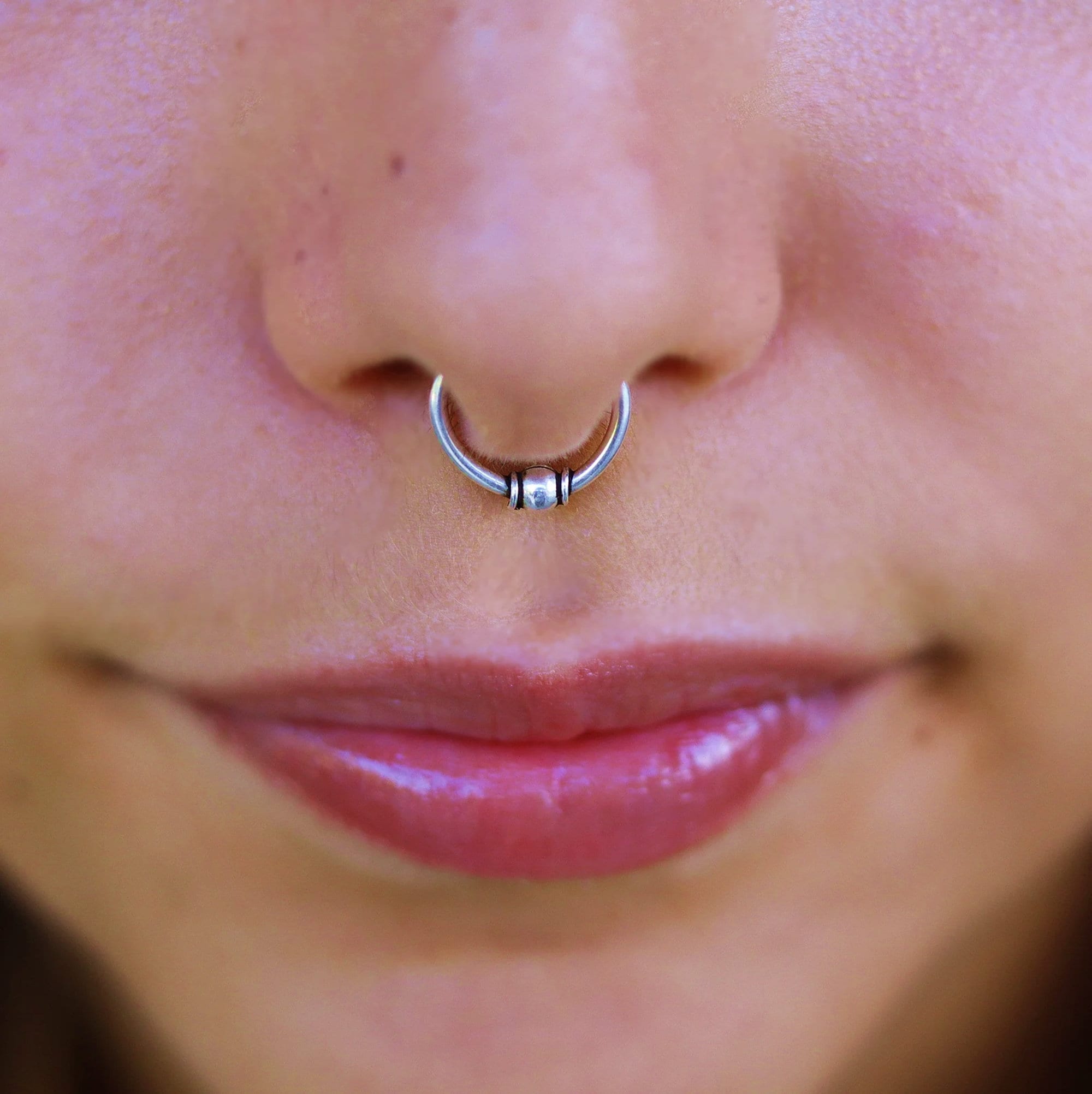 Fake bull ring septum piercing sale