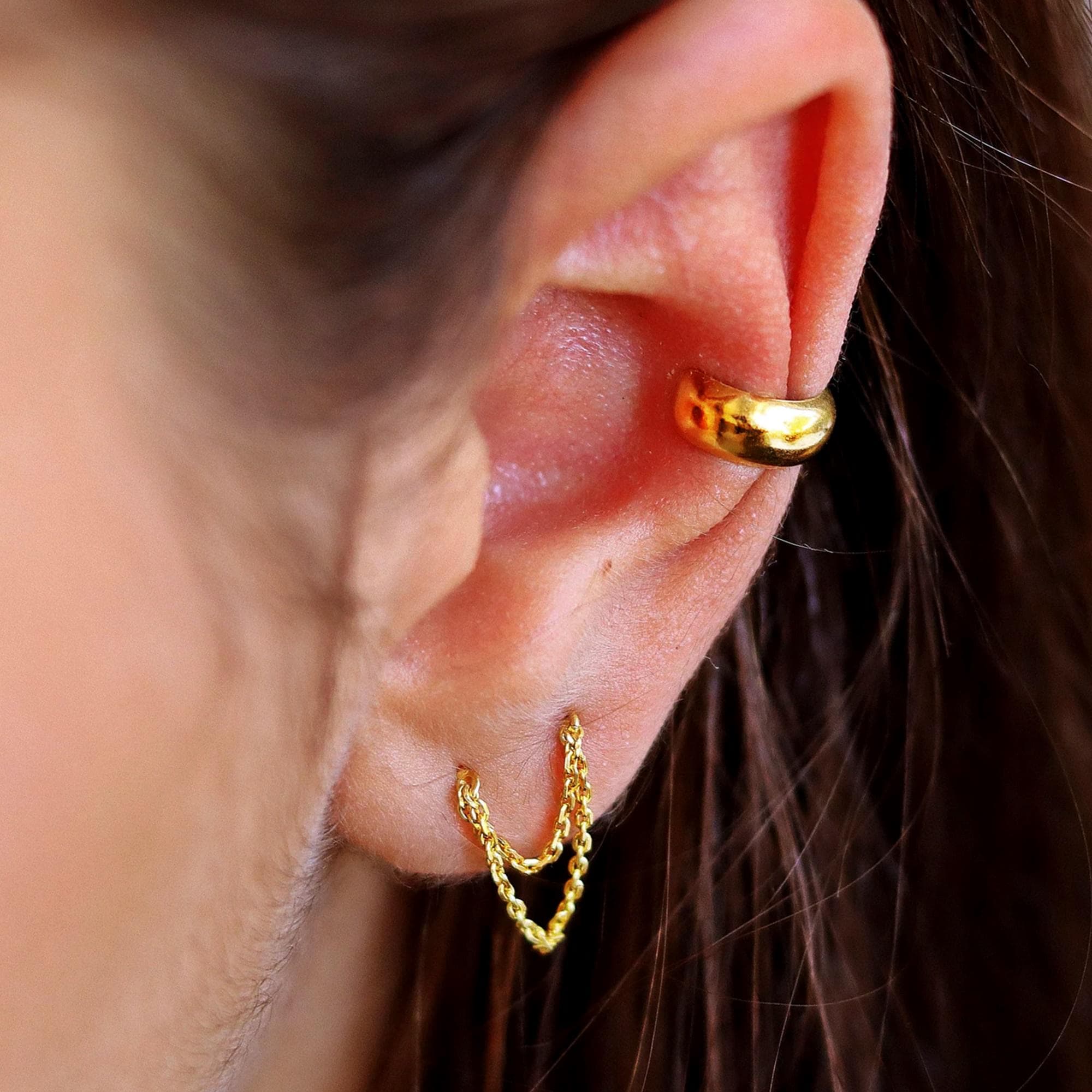 Mode Gouden Oor Clips Oor Manchet Voor Vrouwen Mannen Niet-Piercing Nep Kraakbeen Oorbellen Clip Oorbellen Sieraden kopen vanaf een prijs van 1.19