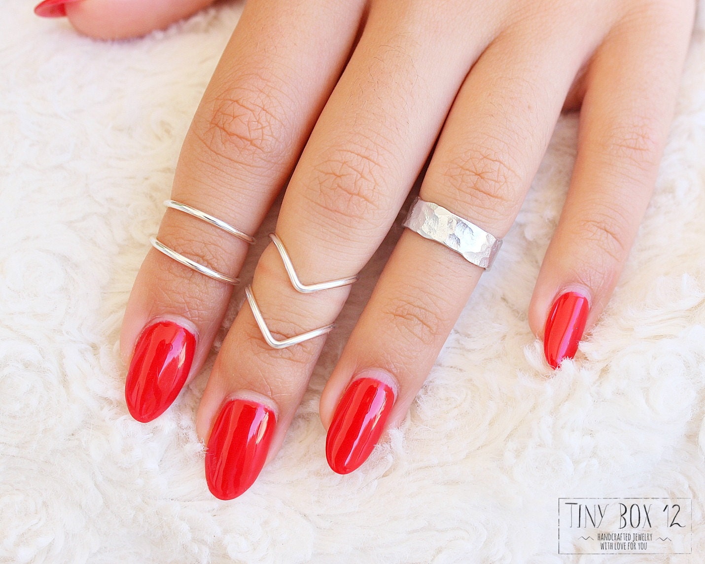 5 Knuckle Ring Set Stacking Rings Stacking Midi Ring Rings | Etsy