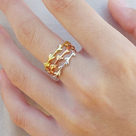 Dainty Gold Belt Bucket Ring, Simple Elegant Micro Pave Daily Wear Ring  Jewelry | eBay