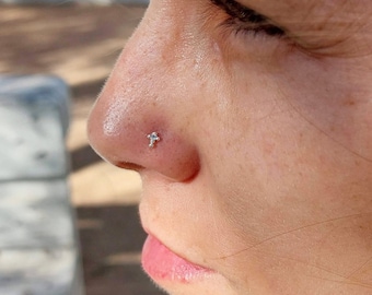 Teeny tiny nose ring sale