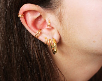 Double Piercing Cartilage/tragus - Barbell Hibou En Acier Chirurgical - Neuf Avec étiquettes