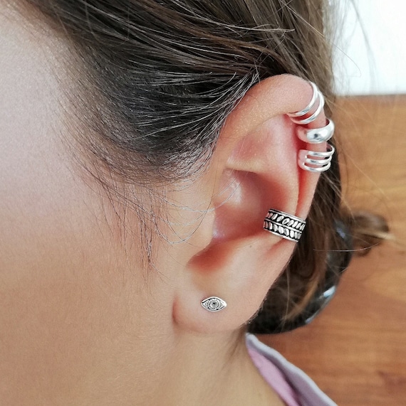 Silver Ear Cuff , Ear Cuff No Piercing, Fake Conch Hoop, Sterling Silver  Ear Cuff, Non Pierced Ear Cuff, Boho Ear Cuff Gift Idea Present - Etsy