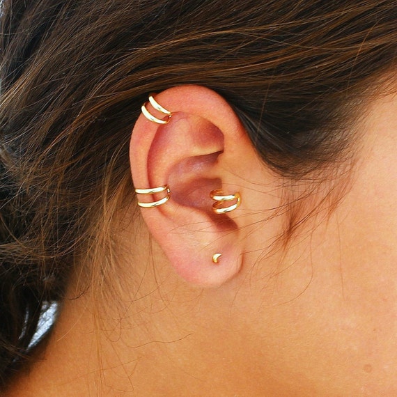 Dainty Ear Cuff, Sterling Silver or Gold Ear Cuff No Piercing Gift Idea  Present - Etsy
