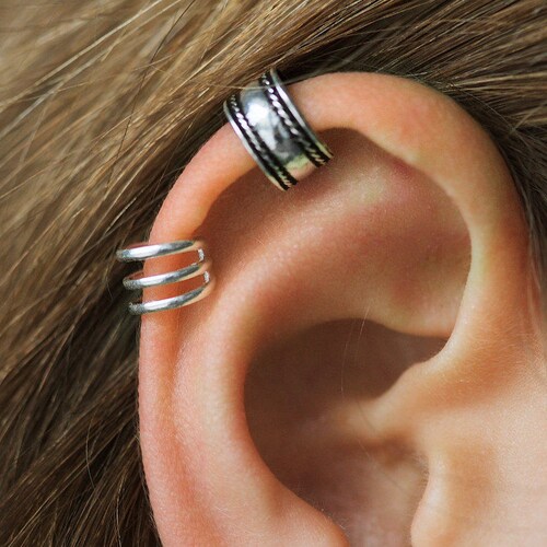 Ear Cuff Ear Cuff Non Piercing Cartilage Earring Sterling Etsy
