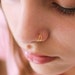 Double Nose Ring for Single Piercing, Gold Nose Ring Hoop, Double Hoop Nose Ring, Sterling Silver Nose Ring, Double Nose Ring Single Pierced 
