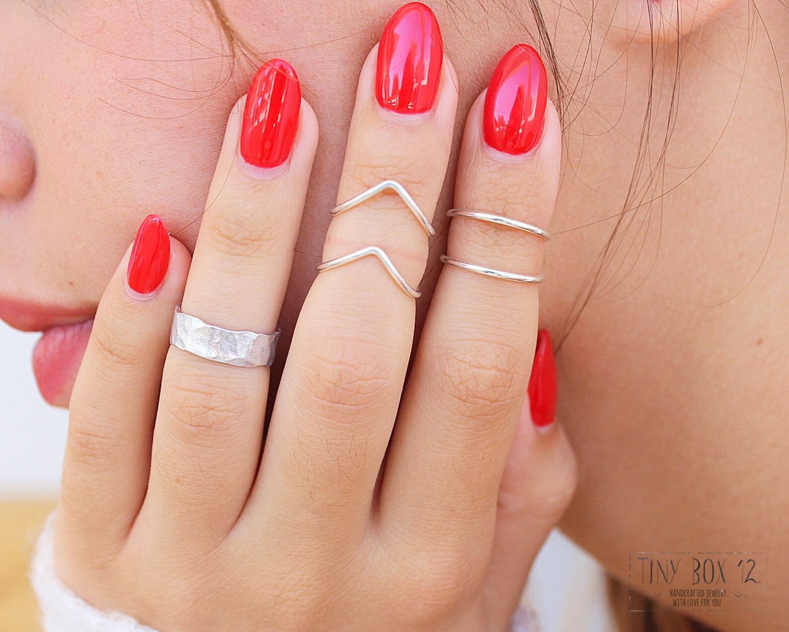 5 Knuckle Ring Set Stacking Rings Stacking Midi Ring Rings | Etsy