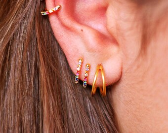 ピアス Rainbow K Handcuff Earrings - Yellow - 9K Gold Rainbow K Handcuff Earrings - Yellow - 9K Gold | THE LIST