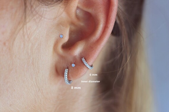 Small tragus hoop sale earrings
