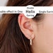 Double Helix Hoop, Sterling Silver Helix Piercing, Conch Hoop, Tiny Cartilage Hoop, Tiny Small Hoop Earrings, Huggie Earrings, Gift for Her