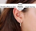 Double Helix Hoop, Sterling Silver Helix Piercing, Conch Hoop, Tiny Cartilage Hoop, Tiny Small Hoop Earrings, Huggie Earrings, Gift for Her 