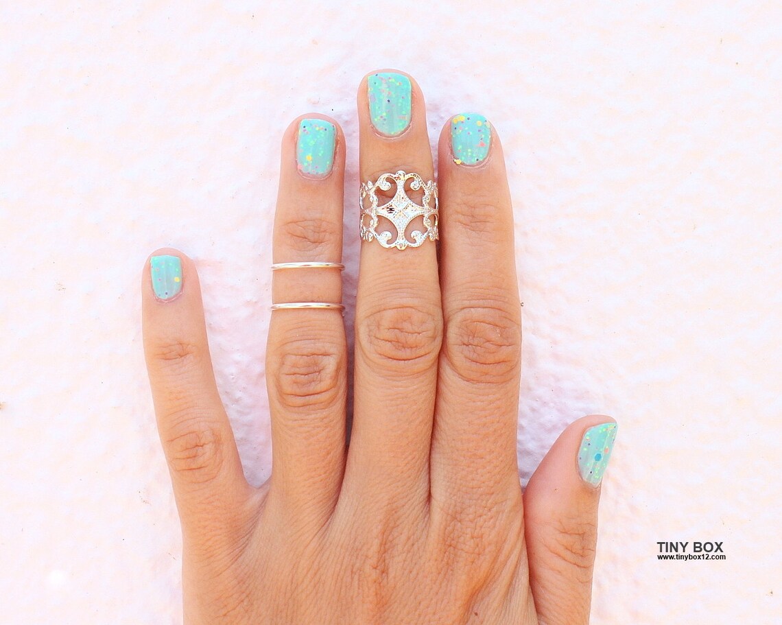 3 Cute Knuckle Ring Set Knuckle Rings Stacking Ring Etsy