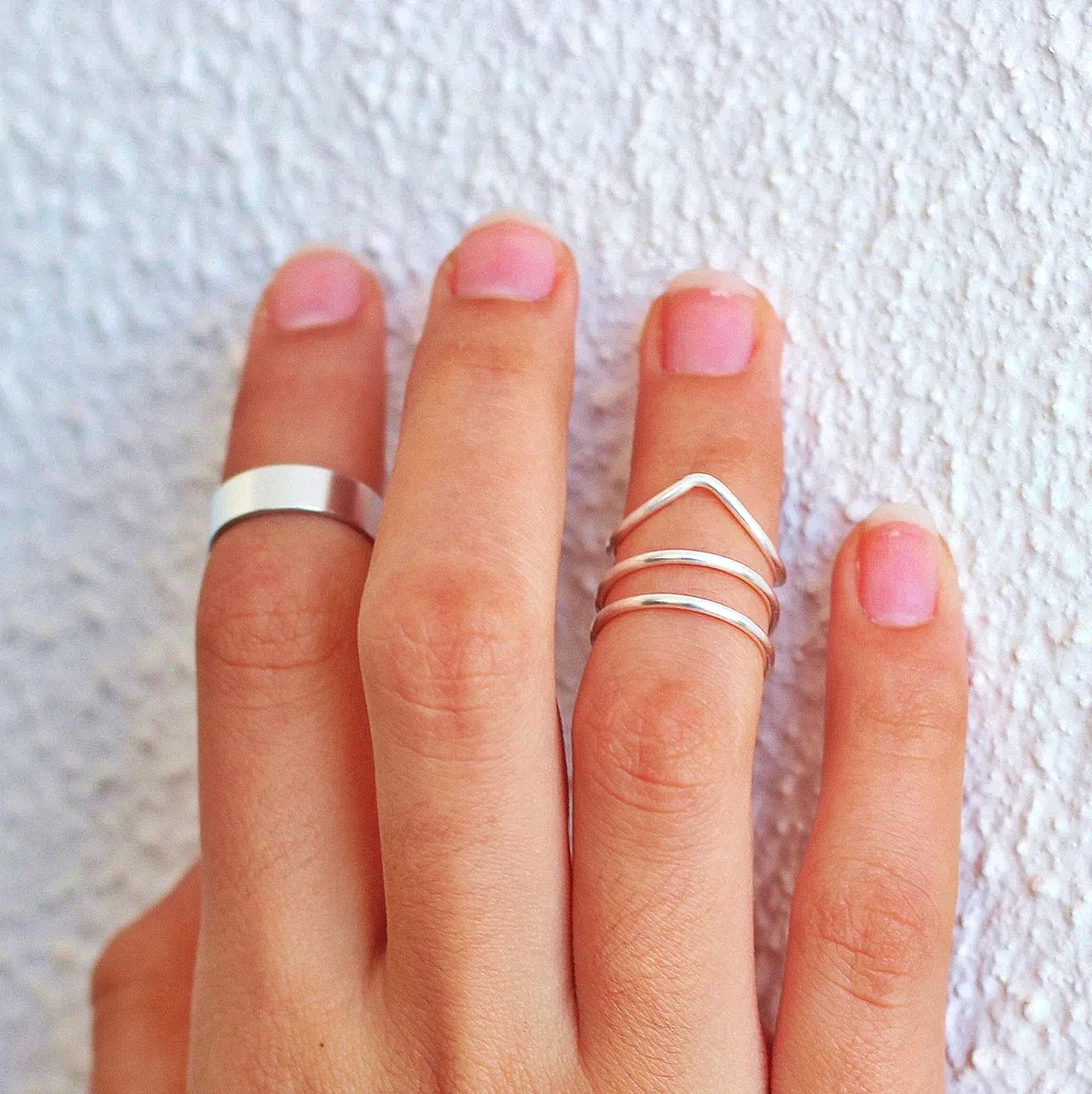【レア美品】nanagu four hoops ring silver925 ff4a5b6bb098eeb5f18930cd1b81f8
