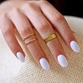 New Gold  Knuckle Ring Set of 3 Above the Knuckle Rings, Stacking Midi Ring, Gold Rings, Mid Knuckle Ring product logo