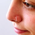 Fake Nose Ring in Sterling Silver Gold or Rose Gold Vermeil, Fake Septum Ring product logo