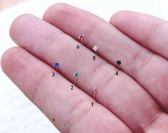 Tiny nose shop stud 1mm