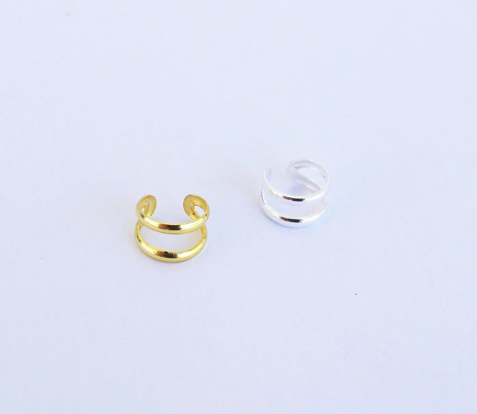 Fake Double Nose Ring Fake Nose Ring Nose Cuff No Piercing Etsy