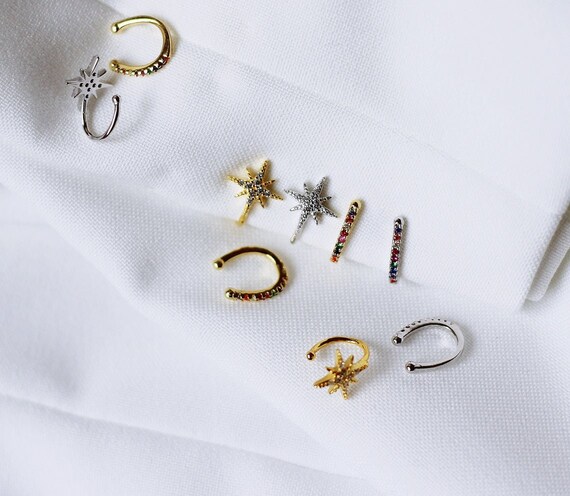 Pierceless hoop shop earrings