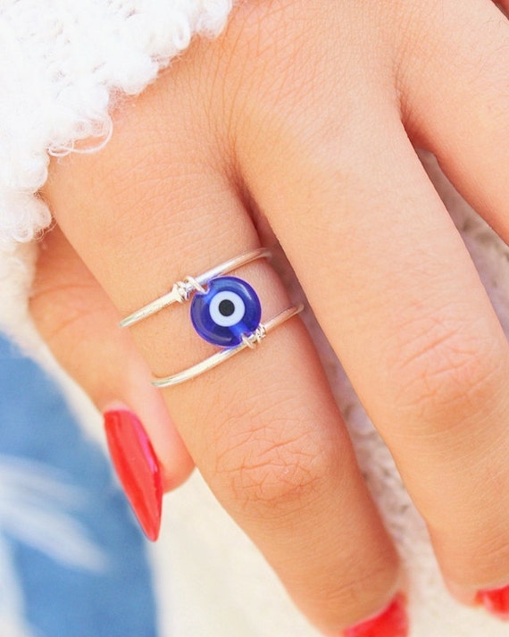Evil eye cheap jewelry ring
