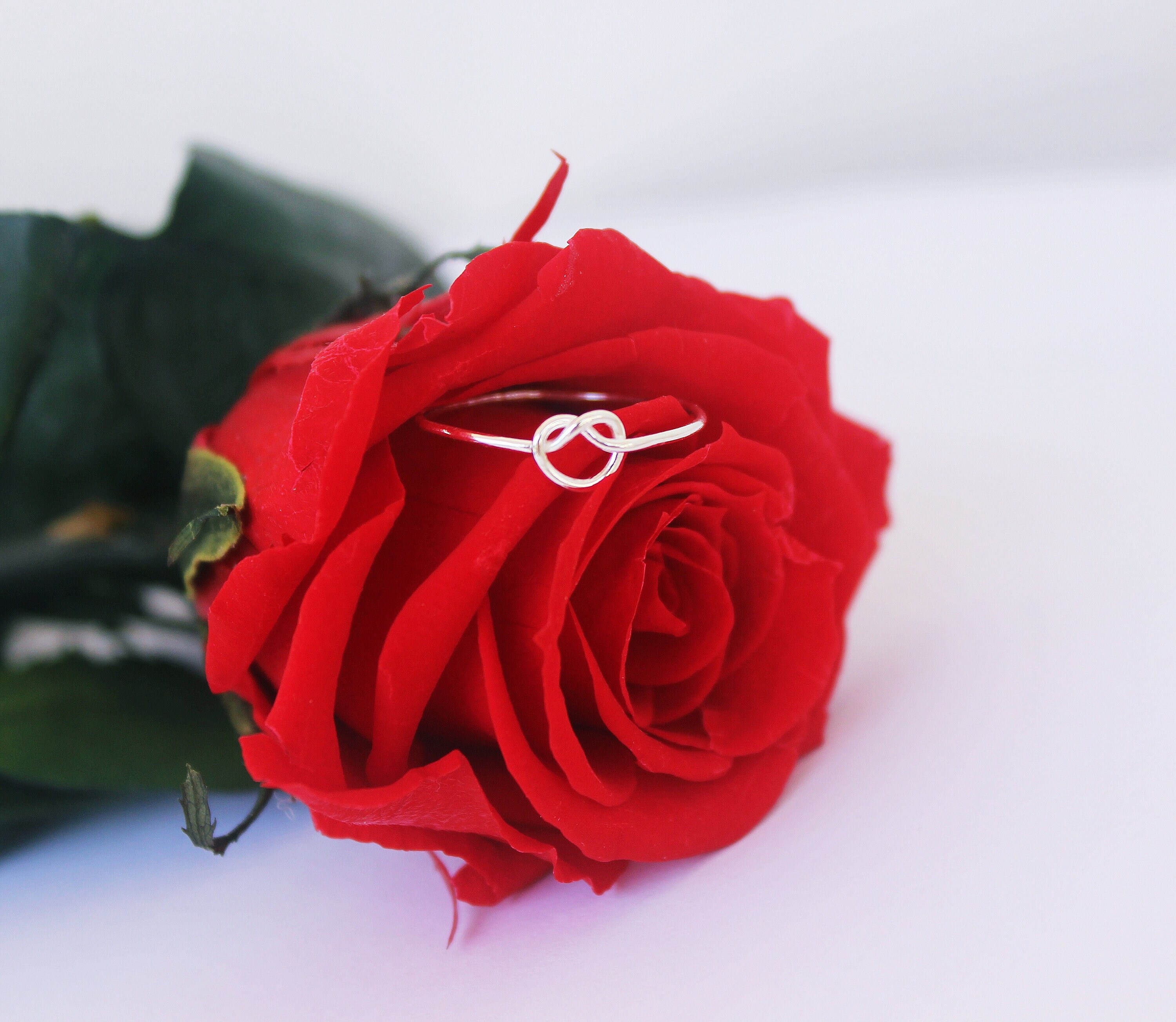 Anello Argento 925 VOROCO Semplice Con Cuore Rosso Smaltato, Per Fidanzamento E Matrimonio, Taglie 6-8