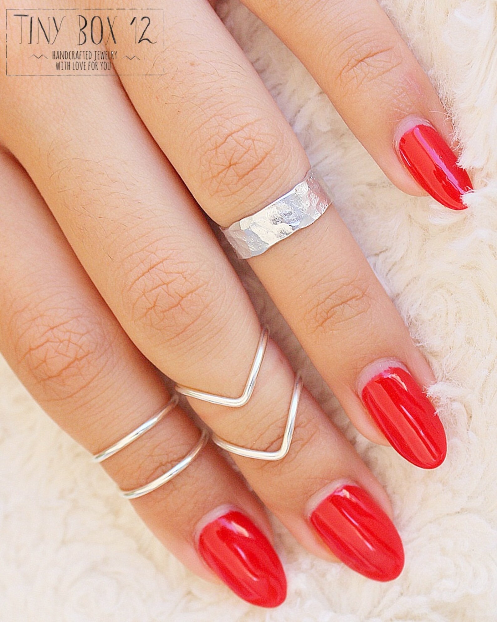 5 Knuckle Ring Set Stacking Rings Stacking Midi Ring Rings | Etsy