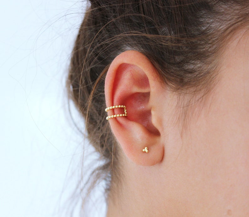 Ear Cuff No Piercing Conch Earring Rose Gold Ear Cuffs Etsy