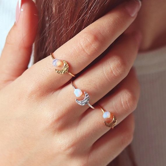 Brassy Moon Face Ring Brassy Moon Face Ring