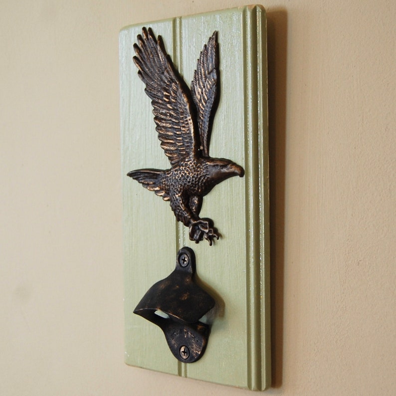 Eagle Wall Bottle Opener With Optional Cap Catcher Etsy UK