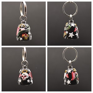 Biker Angel Hand Painted Motorcycle Guardian Bell - MB-5888-Biker Angel