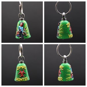 Zombie Hunter Hand Painted Motorcycle Guardian Bell - Zombie Hunter - MB-7603