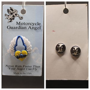 Heart with Wings Hand Painted Guardian Angel Pins - MP-8947-HEARTWITHWINGS-MGA09