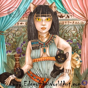 Bastet, Bast, Egyptian Cat Goddess, Goddesses, Black Cat, Ancient Egypt
