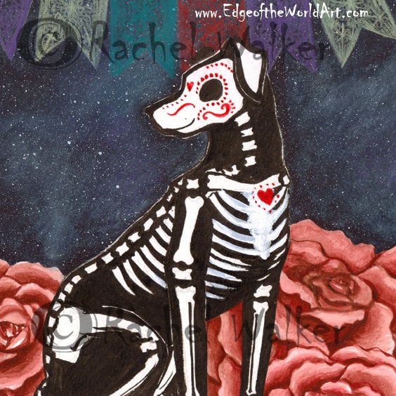 Diego, Skeleton Dog, Day of the Dead, Memorial, Familiar, Creepy