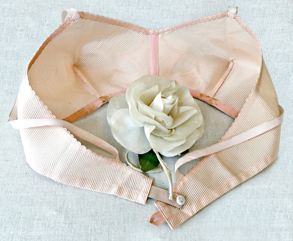 Vintage lingerie 1940s French import NETTY peach … - image 7