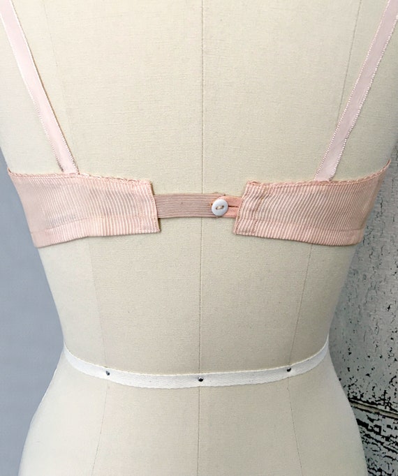 Vintage lingerie 1940s French import NETTY peach … - image 6