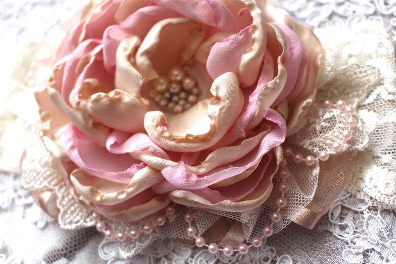 Vintage Inspired Headband Flower Girl Hair Accessory Light Etsy