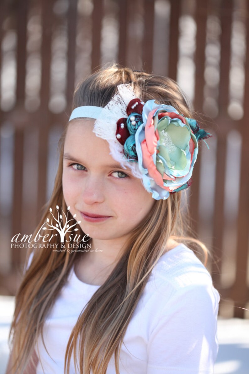 Shabby Chic Headband Persnickety Matilda Jane Headband Etsy