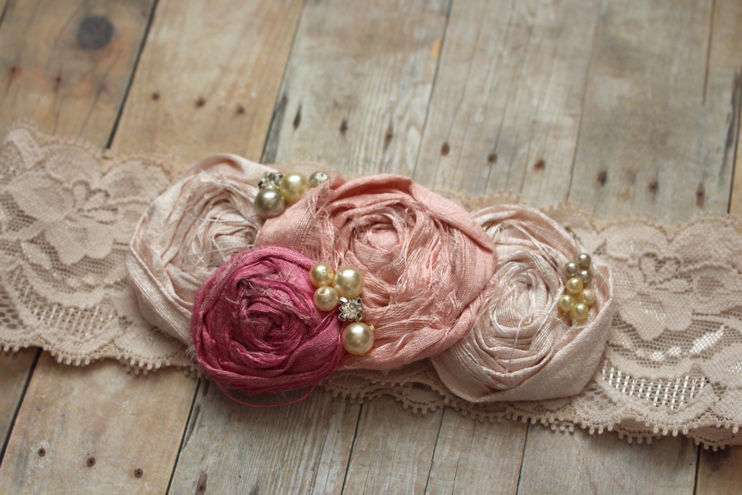 Rosettes Headband Bohemian Style Headband Girls Hair Etsy