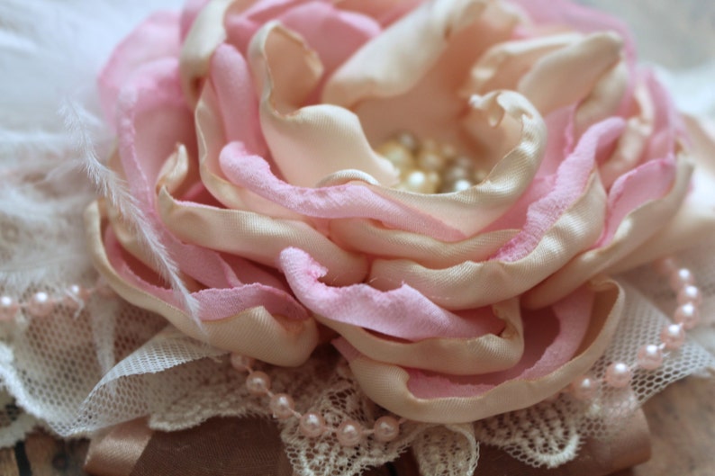 Vintage Inspired Headband Flower Girl Hair Accessory Light Etsy