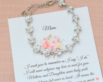 Mother of the Bride Gift, To my Mom on my wedding day, Mothers Gift from Bride, Wedding Jewelry, Mother of the Groom Gift from Son