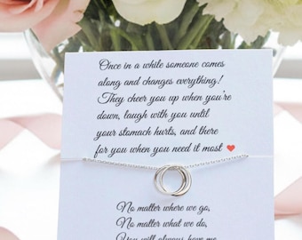 Best Friend Christmas Gift, Best Friend Gifts,Birthday gift for Best Friend, Best Friend Necklace, Long Distance, Miss you, Going away gift