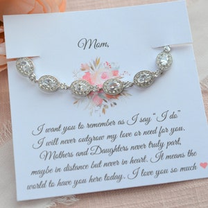 Mother of the Bride Gift, Gift for Mom Bracelet, Gift for Mother of the Bride for Wedding, Mother of the Groom Gift from Son, Mom Gifts