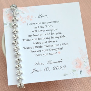 Mother of the Bride gift, Mother of the Groom gift, Mother of the bride gift from daughter, Mom Wedding Gift, To Mom from Groom