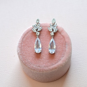 Bridal Earrings, Wedding Earrings, Simple Bridal Drop Earrings, Dangle Earrings, Bridesmaid gifts
