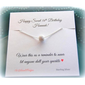Personalized Sweet 16 Gift, Sweet 16 Jewelry, 16th Birthday gift, Daughter's Sweet 16 Birthday, Sweet 16 Birthday image 1