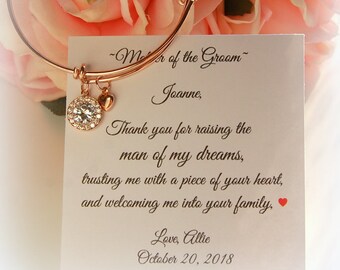 Wedding Gift for Mother of the Groom and Bride, Elegant Jewelry for Mother-in-Law, Timeless Wedding Keepsake