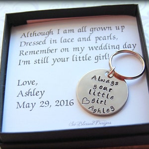 Gifts for Father of the Bride, Always your little girl, From Bride to Dad, To DAD from bride on wedding day