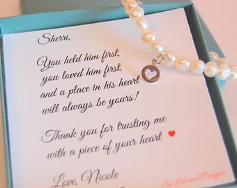 Mother of the Groom Bracelet, Mother of  Bride, Mother in law gift, future mother in law, mother of groom from bride, mother in law gift