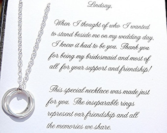 thank you for asking me to be your maid of honor