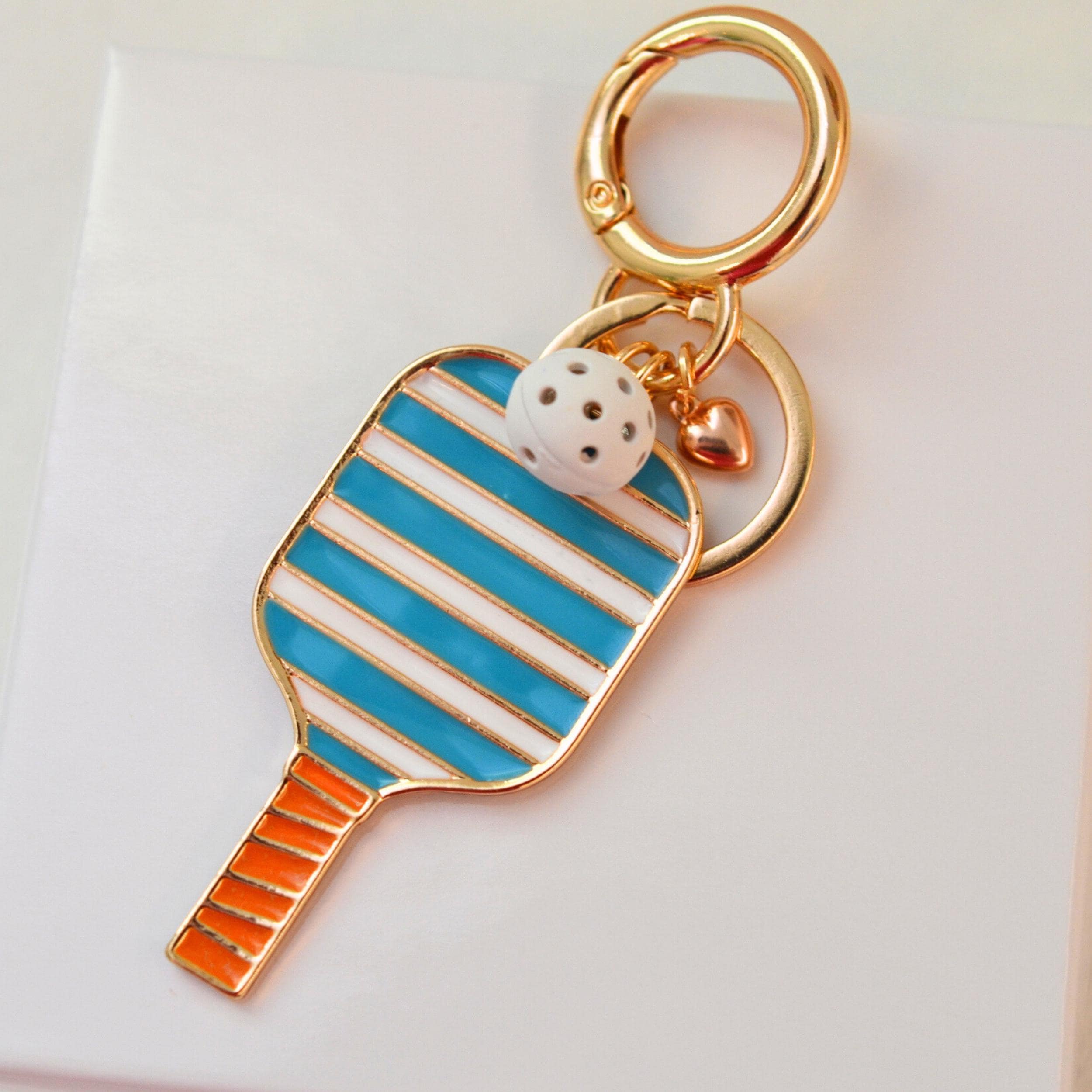 Personalized Name Pickleball Keychain, Pickleball Bag Tag, Pickleball Paddle Keychain, Gift for Pickleball Lover, Sports Gift for Her, Christmas Gift